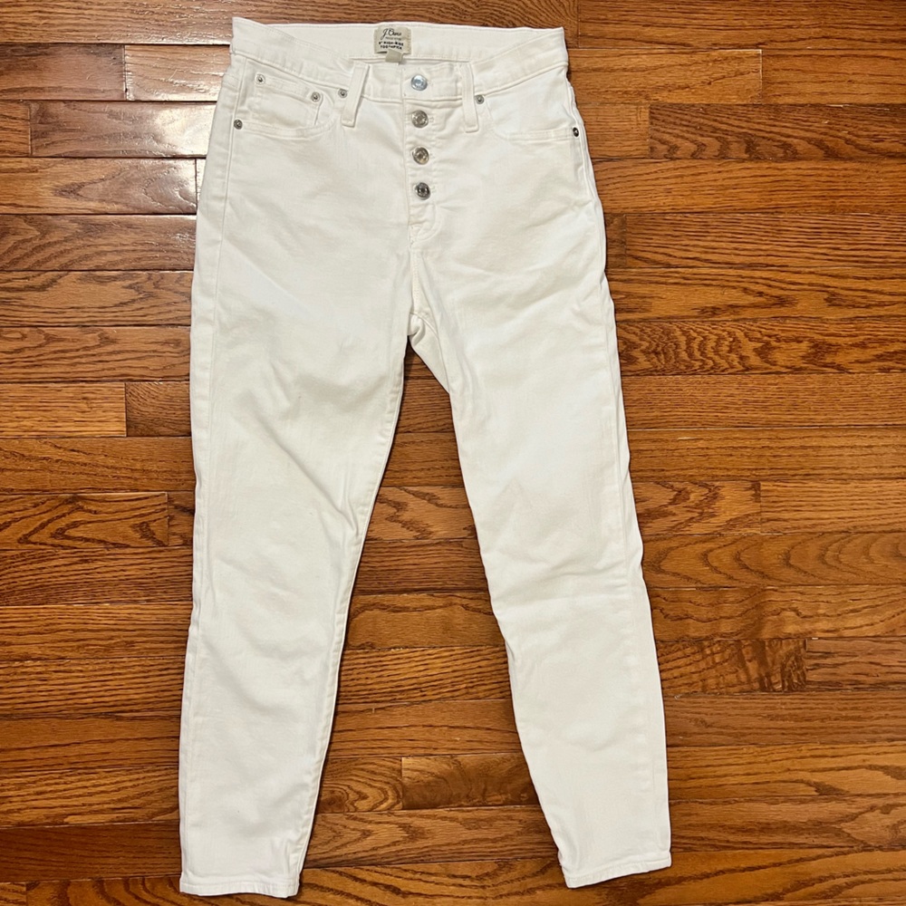 JCrew High Rise 9-inch toothpick jeans